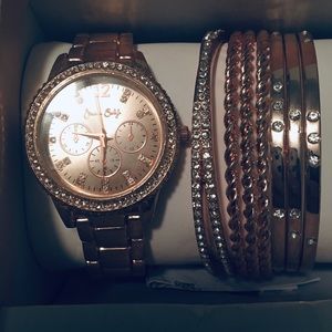 BNIB rose gold watch